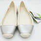 Flats Beige/Plateado CROCS (37/37.5) NUEVO CON ETIQUETAS - Miniatura 3