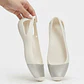 Flats Beige/Plateado CROCS (37/37.5) NUEVO CON ETIQUETAS - Miniatura 2