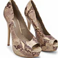 Stilettos Peep Toe Plataforma Animal Print / Serpiente KURT GEIGER (39) SHOWROOM - thumbnail 2