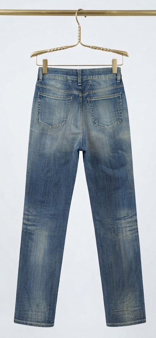 Jeans Pedal Pusher Tiro Alto De Corte Recto Azul Lavado CLOSED (XS-32/34) NUEVO CON ETIQUETAS 4