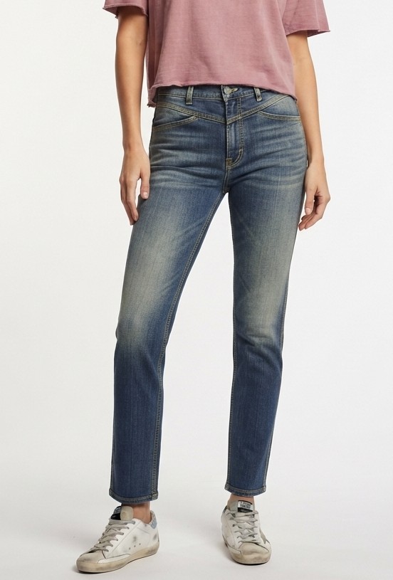 Jeans Pedal Pusher Tiro Alto De Corte Slim Recto CLOSED (XS/S-34/36) NUEVO CON ETIQUETAS 1