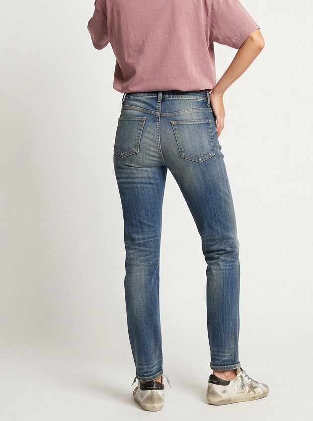 Jeans Pedal Pusher Tiro Alto De Corte Slim Recto CLOSED (XS/S-34/36) NUEVO CON ETIQUETAS 3
