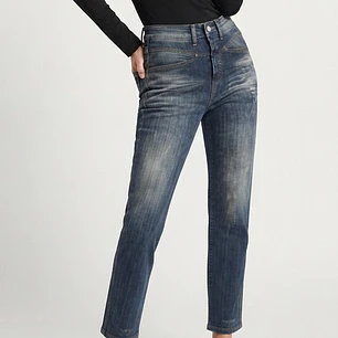 Jeans Pedal Pusher Tiro Alto De Corte Recto Azul Lavado CLOSED (XS-32/34) NUEVO CON ETIQUETAS