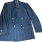Blazer 100% Seda Jacquard Forro Bemberg Botón Nácar Monográma YSL (L-XL) TRUE VINTAGE - Miniatura 3