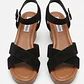 Sandalias 100% Cuero Plataformas Tiras Cruzadas y Taco Ancho Aspecto Madera STEVE MADDEN (37) - Miniatura 3
