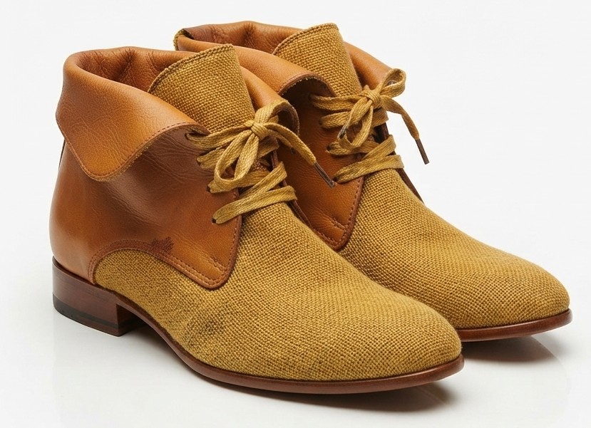 Botines Cuero y Lona Mostaza Suela Cuero Madera H BY HUDSON LONDON (36.5 - 37) 2