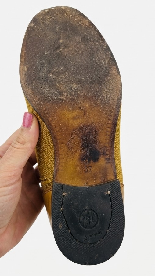 Botines Cuero y Lona Mostaza Suela Cuero Madera H BY HUDSON LONDON (36.5 - 37) 5