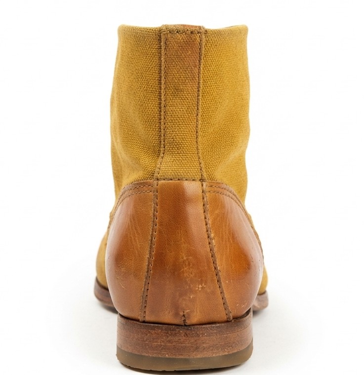 Botines Cuero y Lona Mostaza Suela Cuero Madera H BY HUDSON LONDON (36.5 - 37) 4