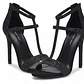 Sandalias De Tacón Alto Con Brillos Negros NINE WEST (37) NUEVO  - thumbnail 2