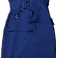 Vestido Cóctail Satín Pedrería Drapeado AIDAN MATTOX (M) NUEVO CON ETIQUETAS - Miniatura 6
