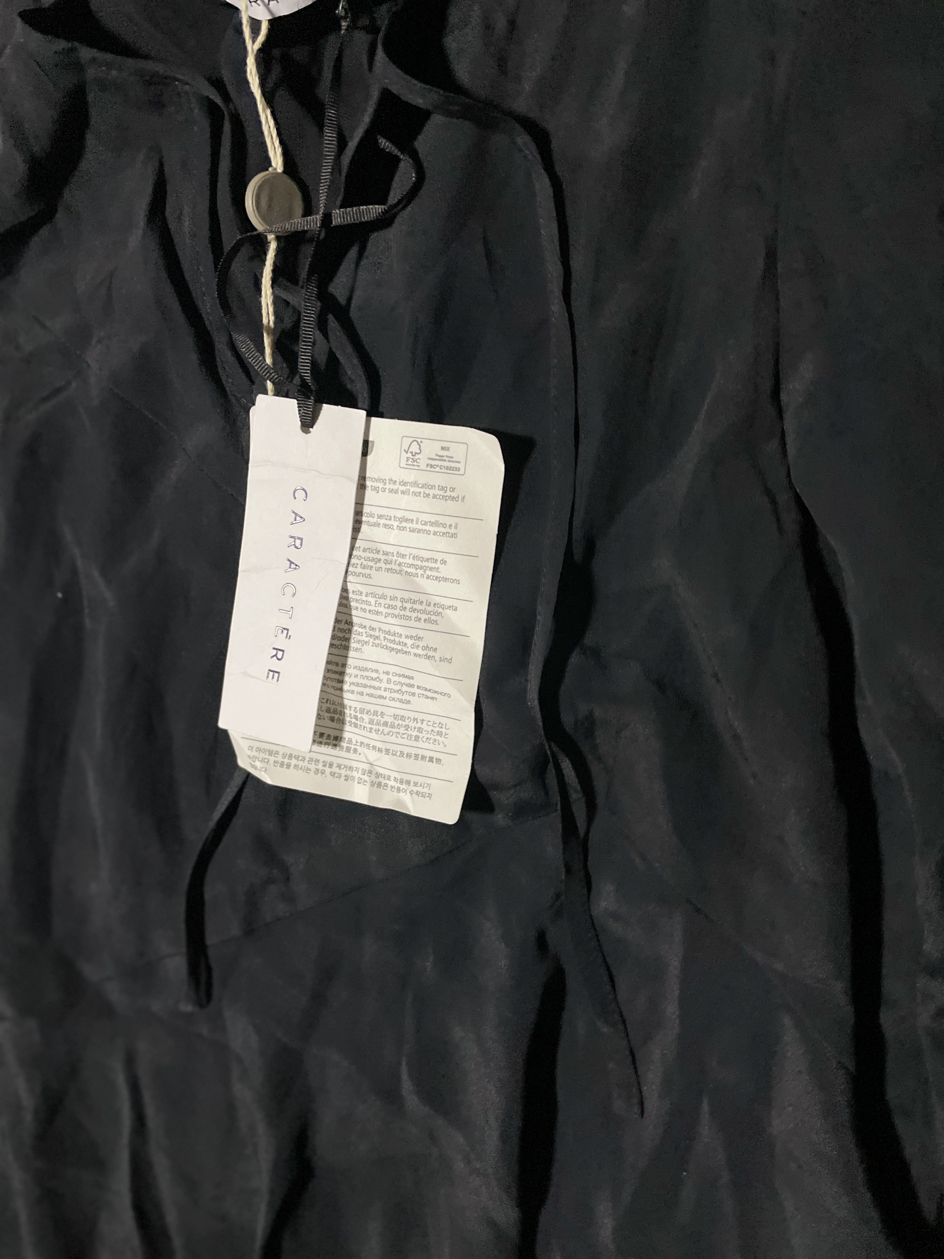 Vestido Lagenlook Volantes 31% Seda Italiana CARACTERE (S) NUEVO CON ETIQUETAS 2