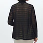 Cárdigan Tapado Negro Calado semitransparente (XL) NUEVO - Miniatura 2