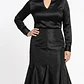 Falda Midi Estructurada Raso 44% Seda MAX MARA (L) SHOWROOM - thumbnail 1