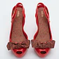 Zapatos Taco Alto Peep Toe Moño y Plantilla Estampada MELISSA (40.5 - 41) - thumbnail 2