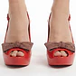 Zapatos Taco Alto Peep Toe Moño y Plantilla Estampada MELISSA (40.5 - 41) - thumbnail 3