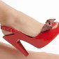 Zapatos Taco Alto Peep Toe Moño y Plantilla Estampada MELISSA (40.5 - 41) - thumbnail 1