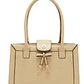 Cartera Vintage Estructurada Beige Textura Croco LIZ CLAIBORNE - Miniatura 2