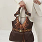 Cartera Hobo Estilo Western Boho Chic Asas Anudadas y Tachas NUEVO - thumbnail 1