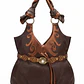 Cartera Hobo Estilo Western Boho Chic Asas Anudadas y Tachas NUEVO - thumbnail 2