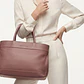 Bolso Tote 100% Cuero Hecho en Italia Tono Granate BRUNELLO CUCINELLI  - Miniatura 1