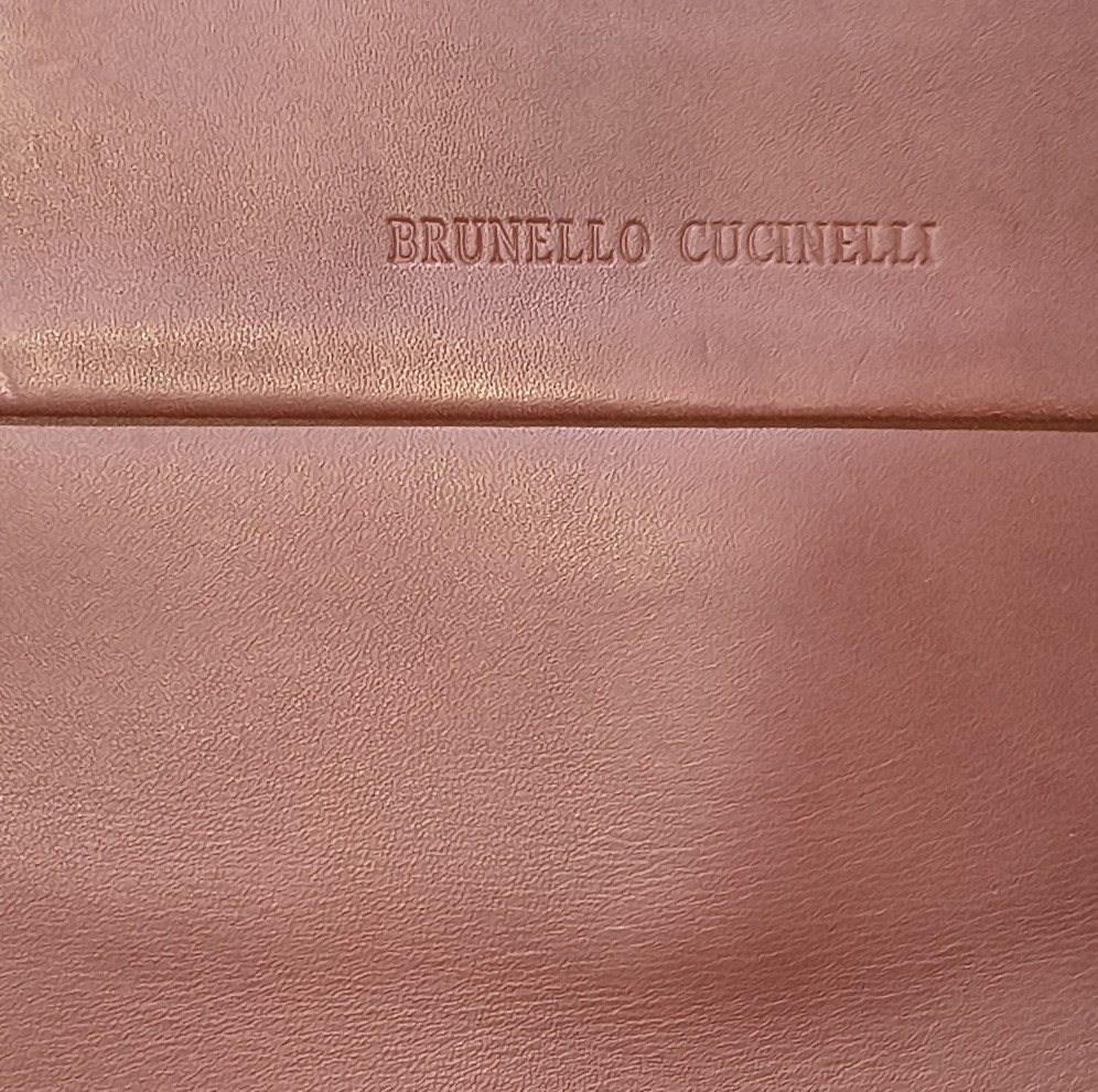 Bolso Tote 100% Cuero Hecho en Italia Tono Granate BRUNELLO CUCINELLI  5