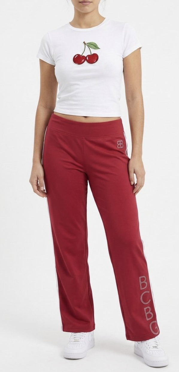 Pantalón Deportivo Rhinestones Moda Y2K BCBGMAXAZRIA (L) 1