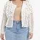 Chaqueta Biker Diseño Encaje Floral y Crochet Lace ASOS (XXL- XXXL) NUEVO - Miniatura 2
