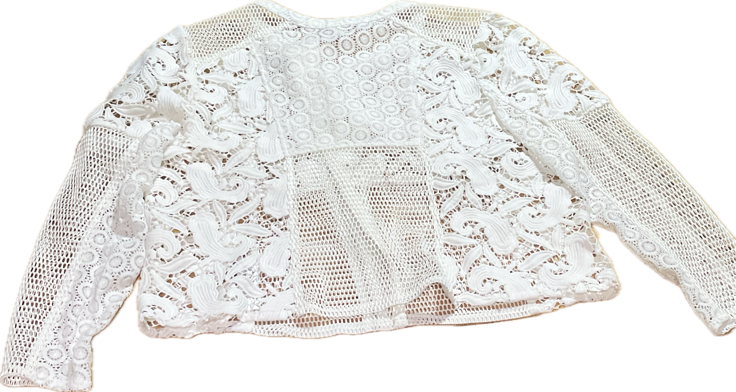 Chaqueta Biker Diseño Encaje Floral y Crochet Lace ASOS (XXL- XXXL) NUEVO 3
