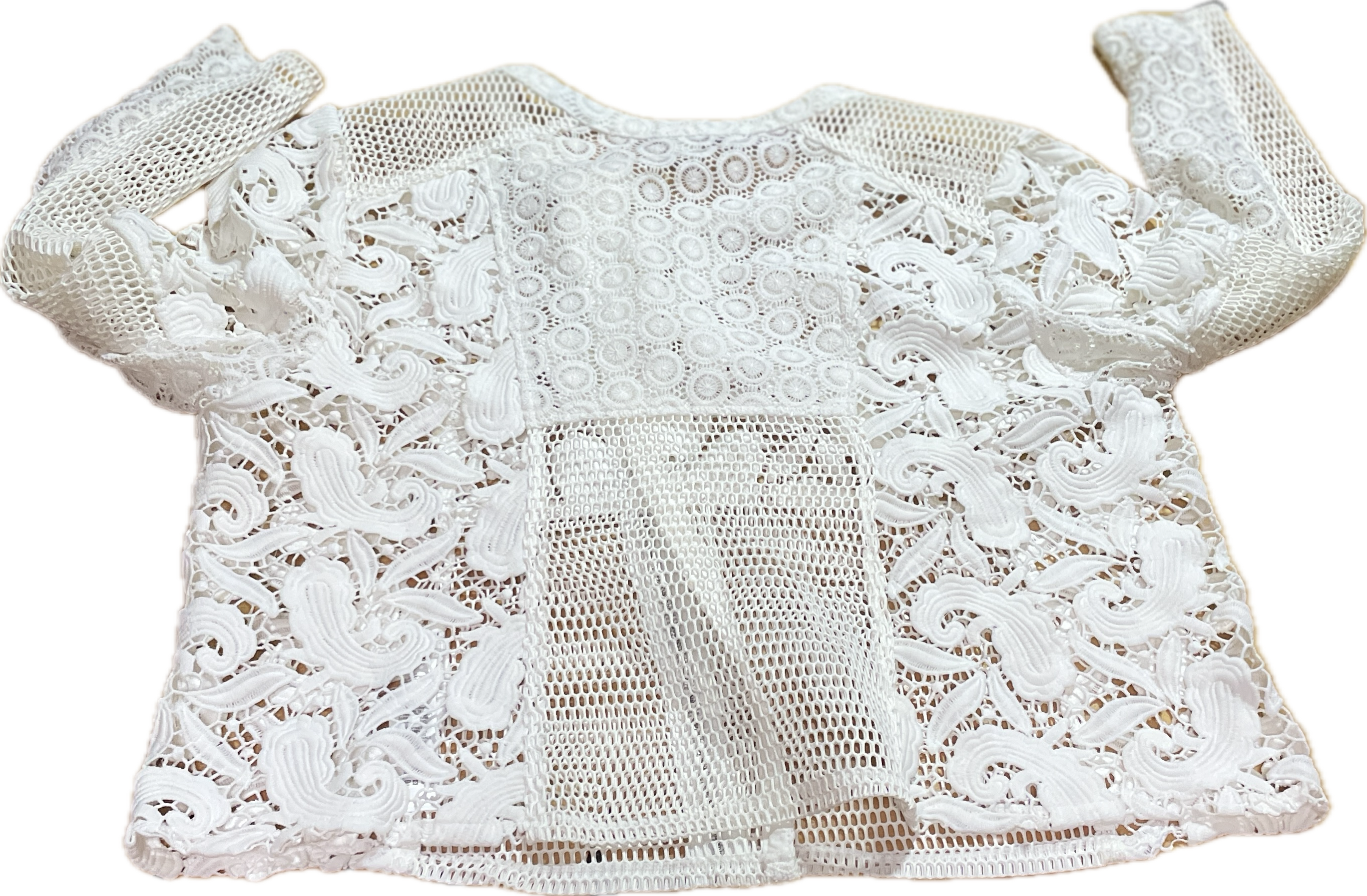 Chaqueta Biker Diseño Encaje Floral y Crochet Lace ASOS (XXL- XXXL) NUEVO 5