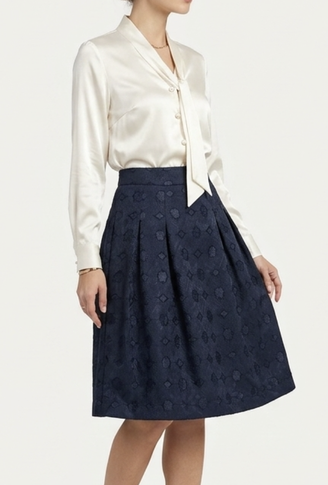 Falda Midi Acampanada Brocado ROSEMUND COPENHAGUE (S) SHOWROOM 1