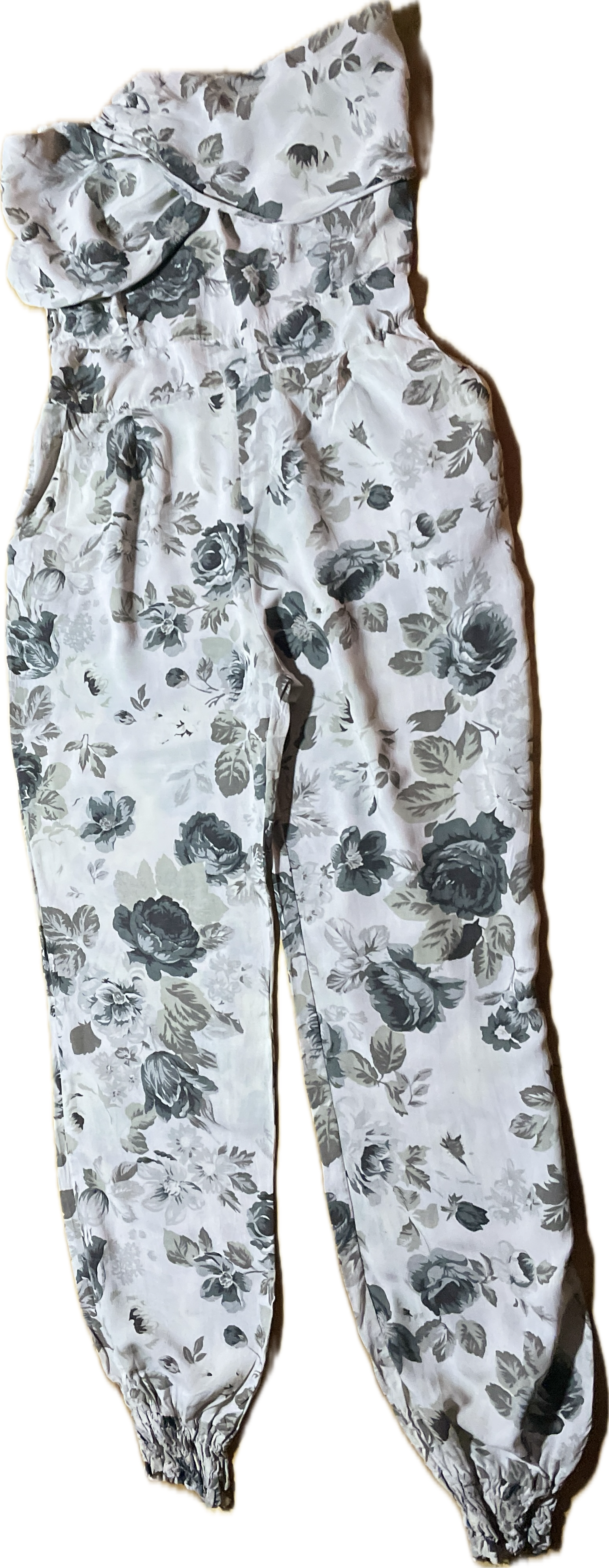 Enterito Largo Jogger Bandeau Floral PIAZZA ITALIA (S) NUEVO CON ETIQUETAS 6
