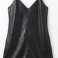 Vestido Lencero Ecocuero Encaje Flores ZARA (S) NUEVO  - thumbnail 2