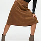 Falda Midi Tono Marrón Faux Suede BANANA REPUBLIC (S-M) SHOWROOM - Miniatura 1