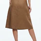 Falda Midi Tono Marrón Faux Suede BANANA REPUBLIC (S-M) SHOWROOM - Miniatura 2