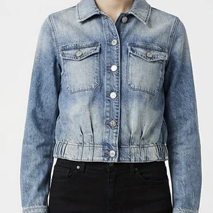 Chaqueta Denim Bomber Híbrida Botones Plata 7 FOR ALL MANKIND (XS)