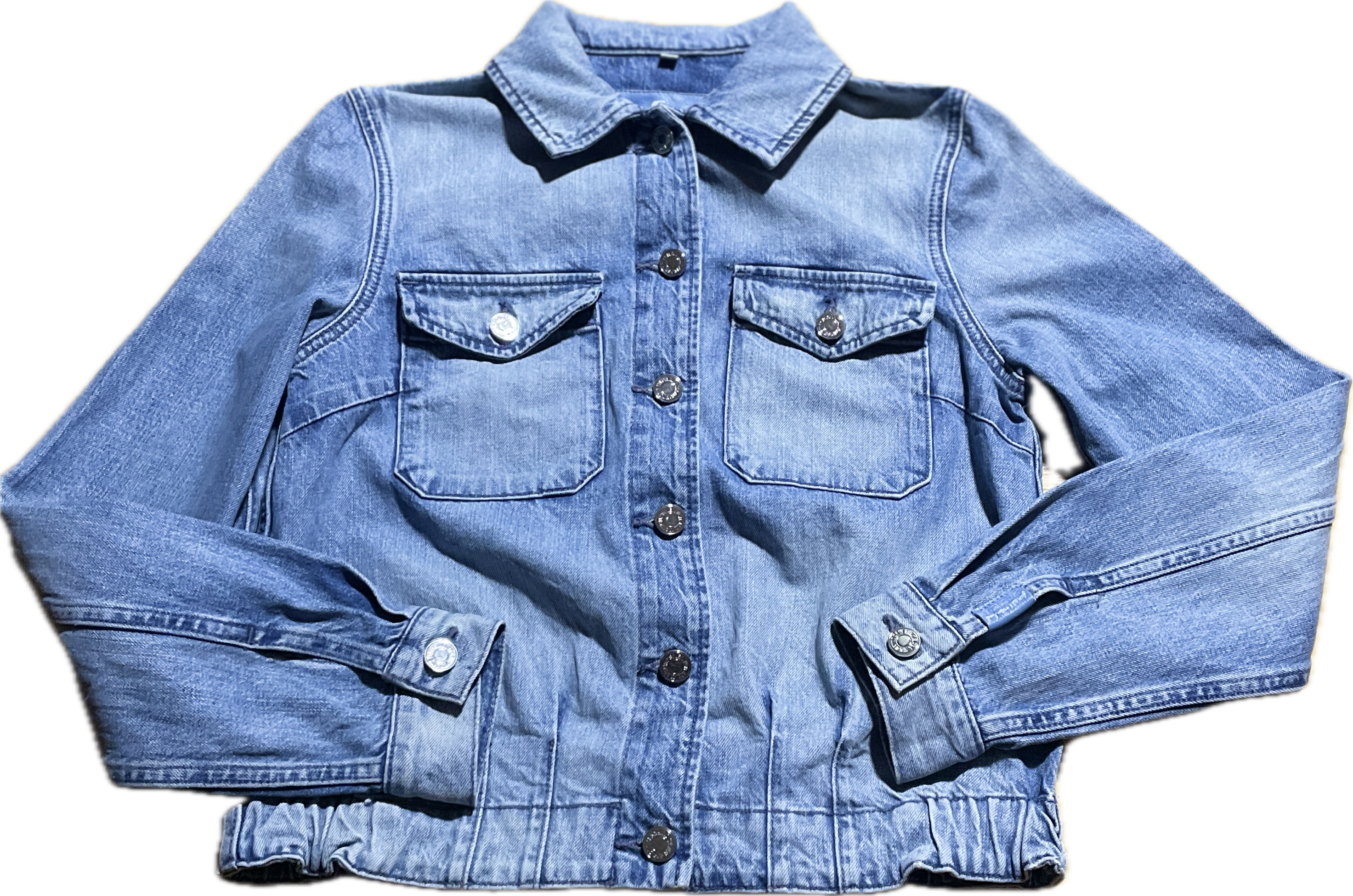 Chaqueta Denim Bomber Híbrida Botones Plata 7 FOR ALL MANKIND (XS) 4