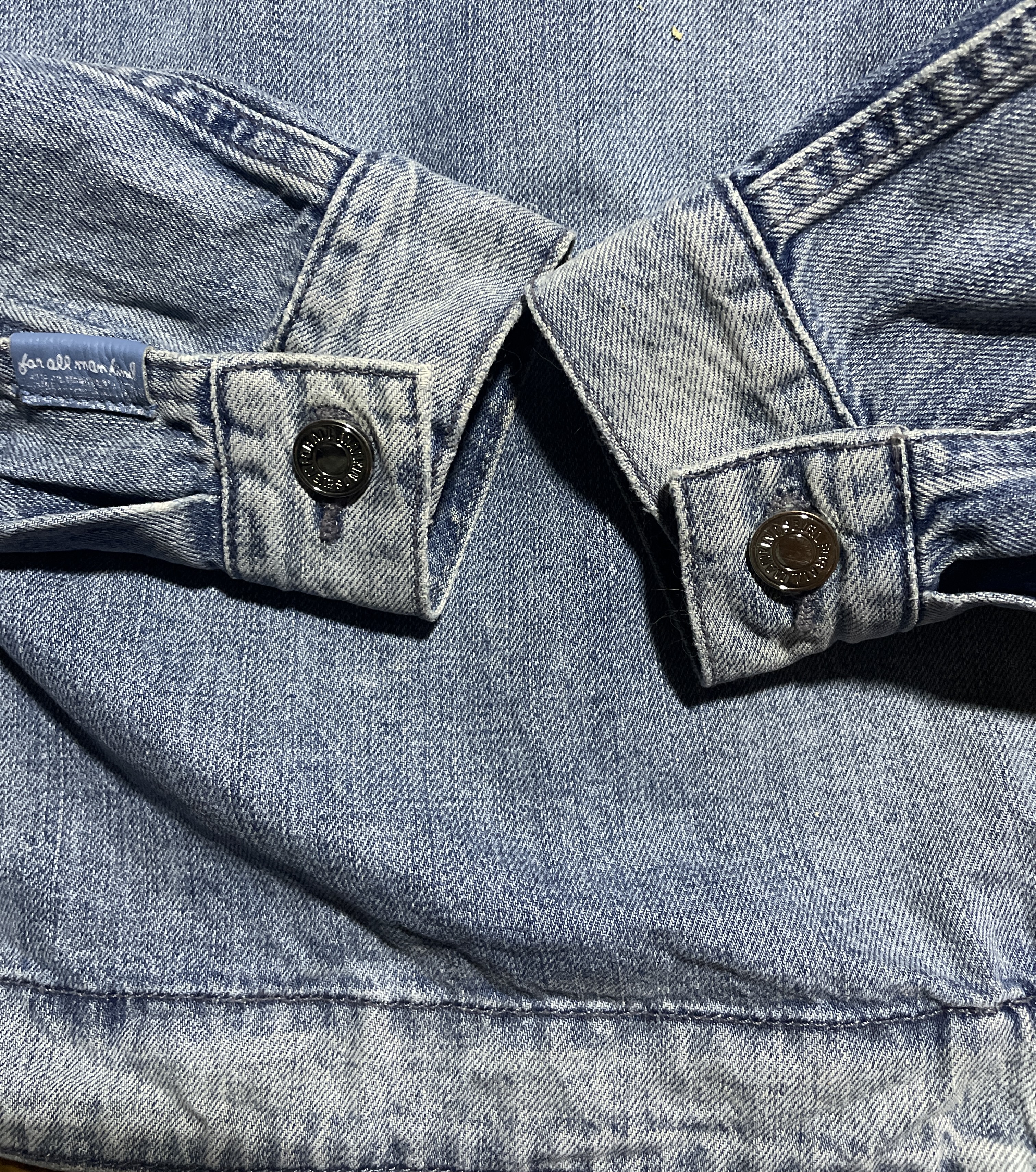Chaqueta Denim Bomber Híbrida Botones Plata 7 FOR ALL MANKIND (XS) 5