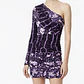 Vestido Aligator Lace Un Hombro 23% Seda TIBI NEW YORK (XS) SHOWROOM - Miniatura 2