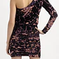 Vestido Aligator Lace Un Hombro 23% Seda TIBI NEW YORK (XS) SHOWROOM - Miniatura 3