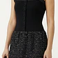 Vestido Corpiño Tweed Falda Globo CYNTHIA ROWLEY (XS) SHOWROOM - thumbnail 1