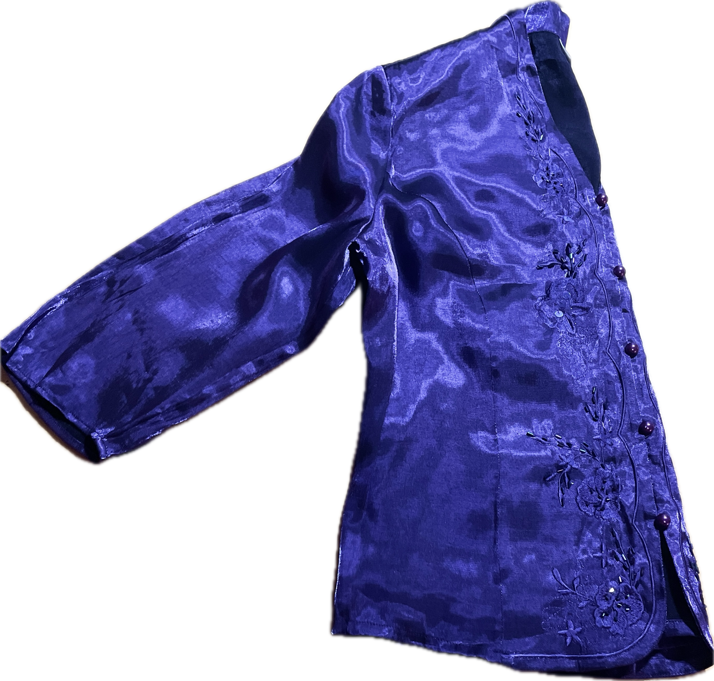 Tapado Satin Efecto Seda Bordados Lentejuelas EASTEX (XL)  5