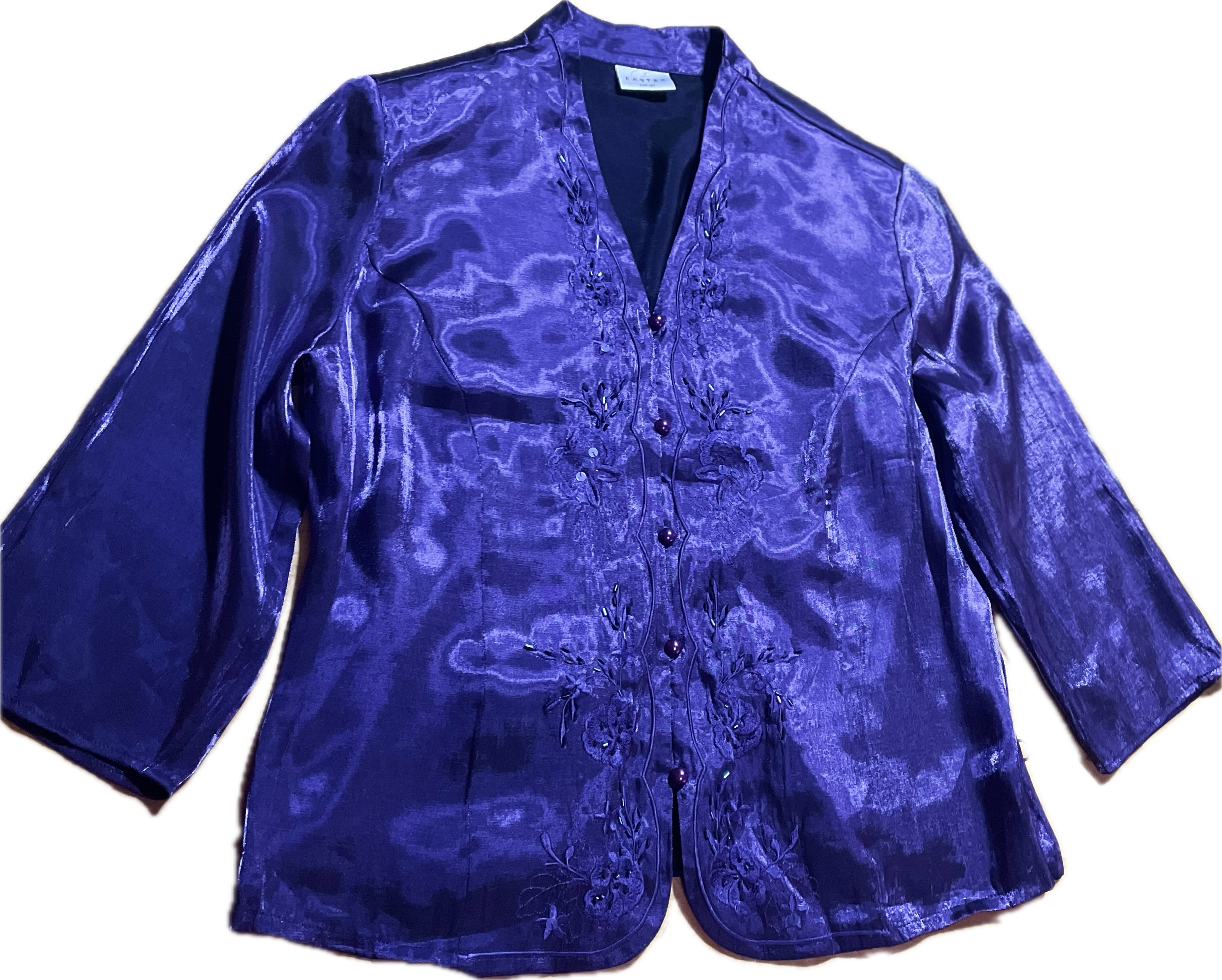 Tapado Satin Efecto Seda Bordados Lentejuelas EASTEX (XL)  8
