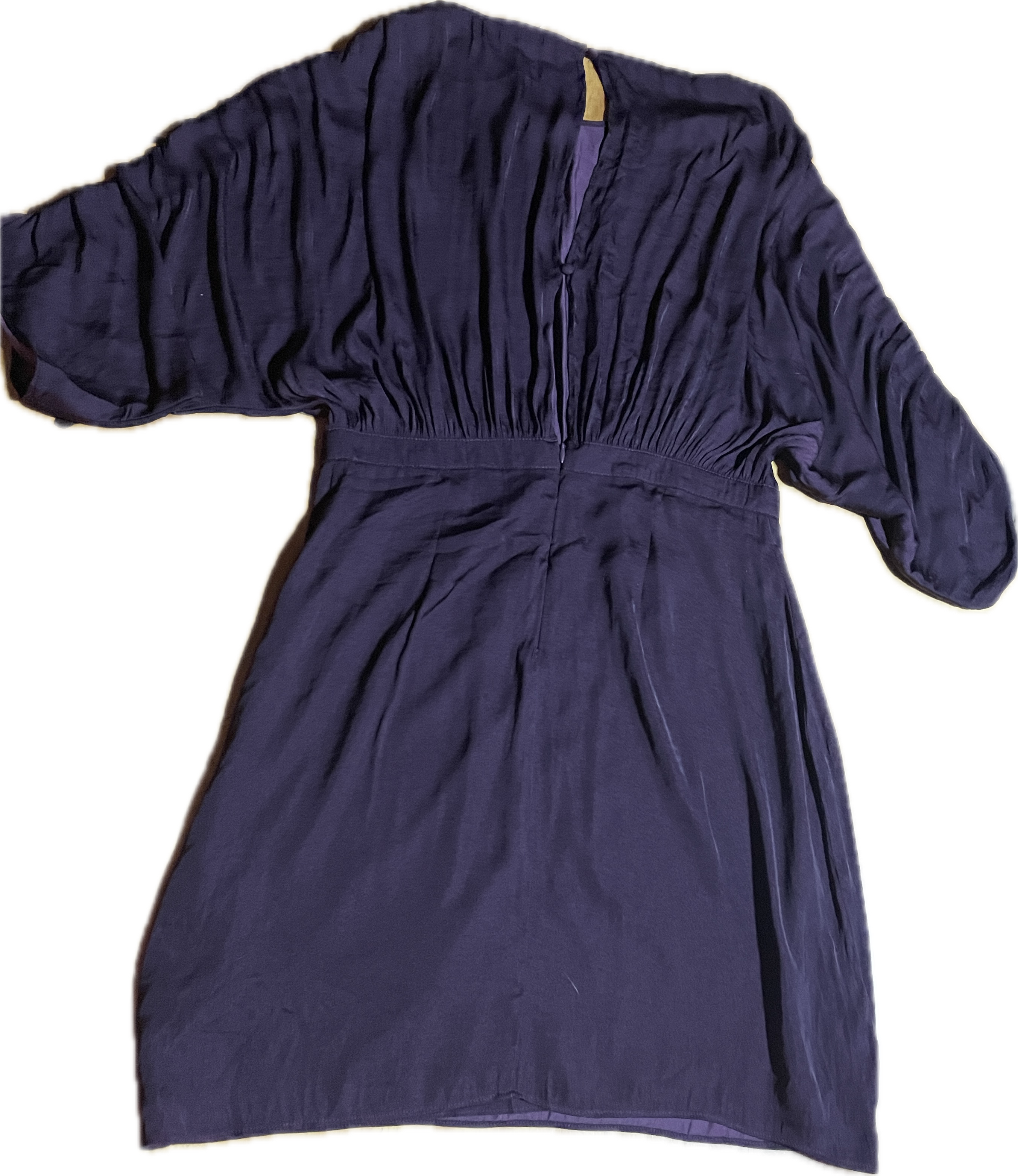 Vestido Boho Manga Kimono Satinado NAKED ZEBRA (S) NUEVO CON ETIQUETAS  5