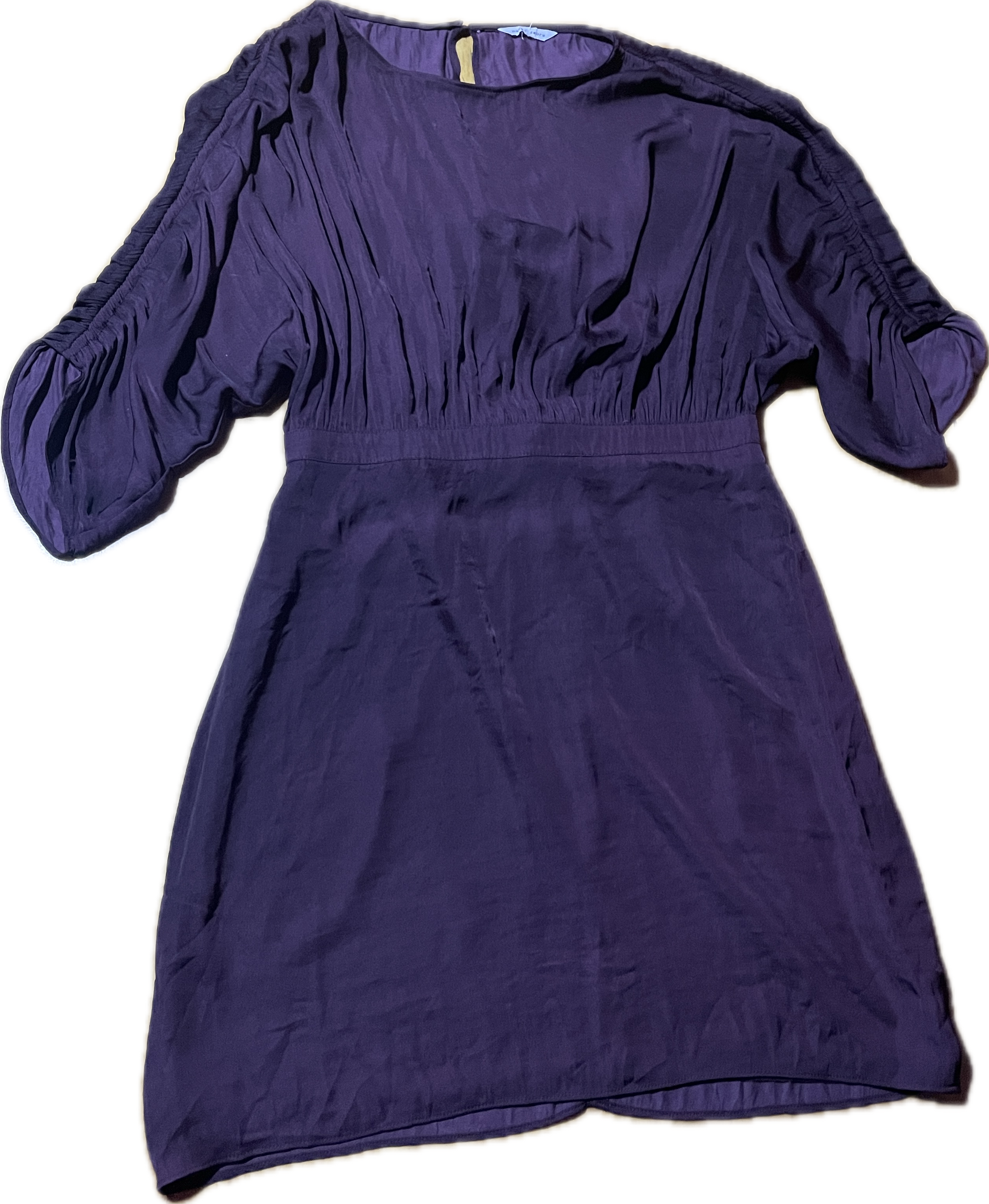 Vestido Boho Manga Kimono Satinado NAKED ZEBRA (S) NUEVO CON ETIQUETAS  6