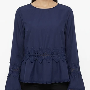 Blusa Encaje Boho Manga Acampanada AFTER MARKET (S-M) SHOWROOM