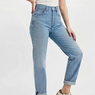 Mom Jeans Azul Claro TOPSHOP (S-36) NUEVO CON ETIQUETAS