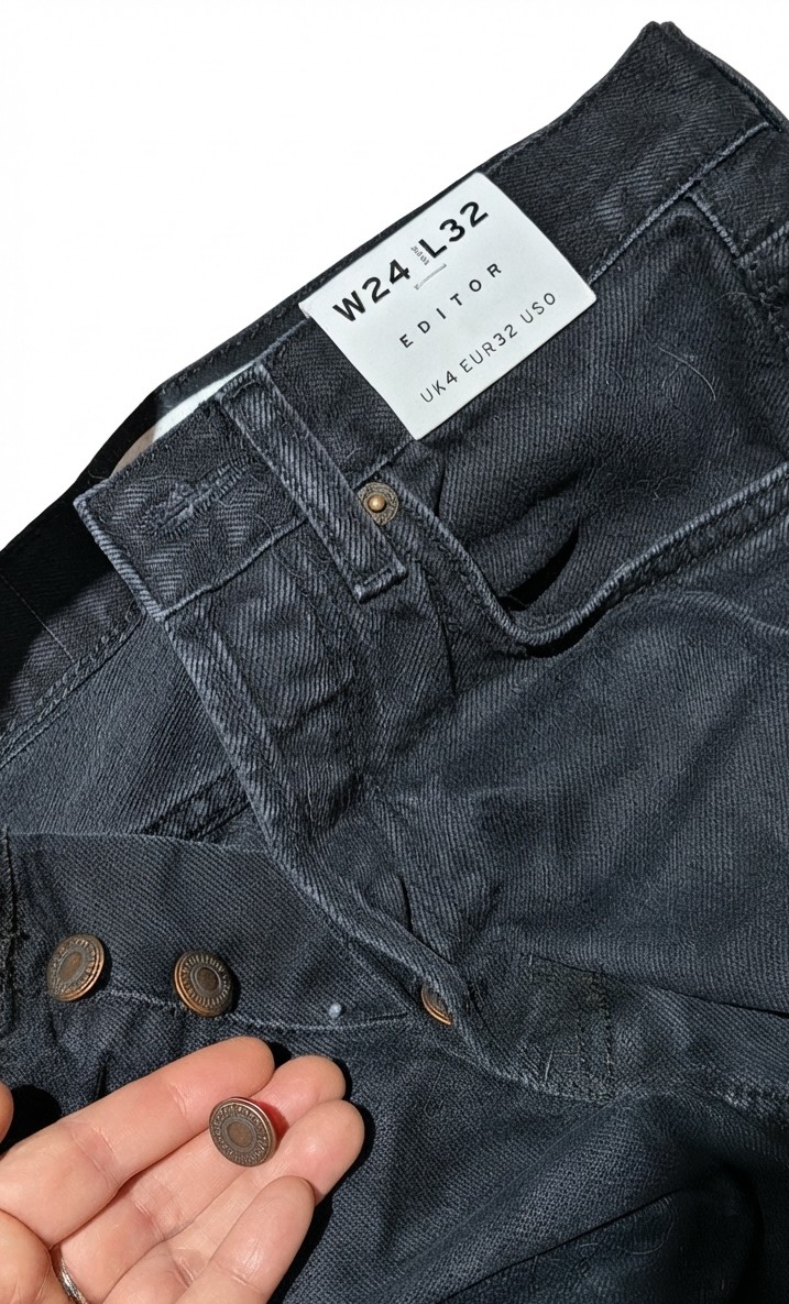 Editor Jeans TOPSHOP (XS-34) NUEVO CON ETIQUETAS 3