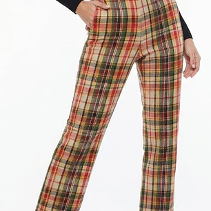 Pantalón Tipo Calza People Escocés A Cuadros FREE PEOPLE (S-XS) NUEVO