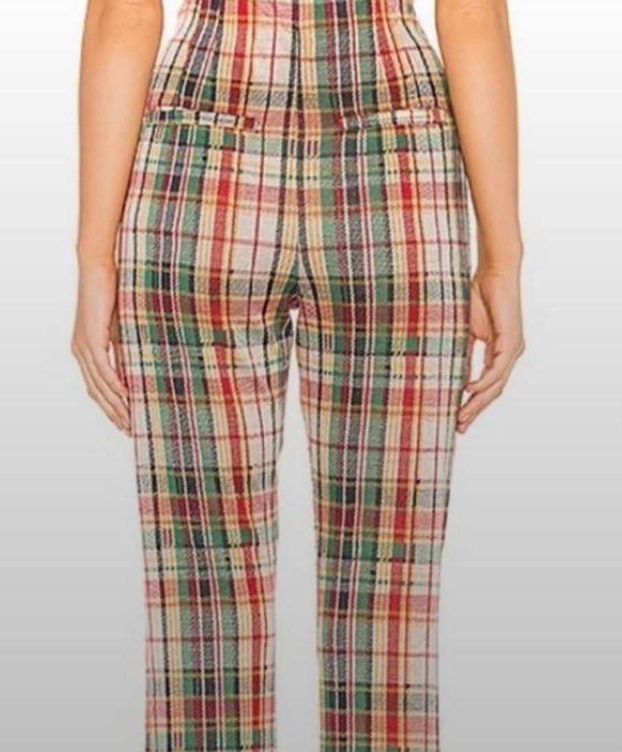 Pantalón Tipo Calza People Escocés A Cuadros FREE PEOPLE (S-XS) NUEVO 3