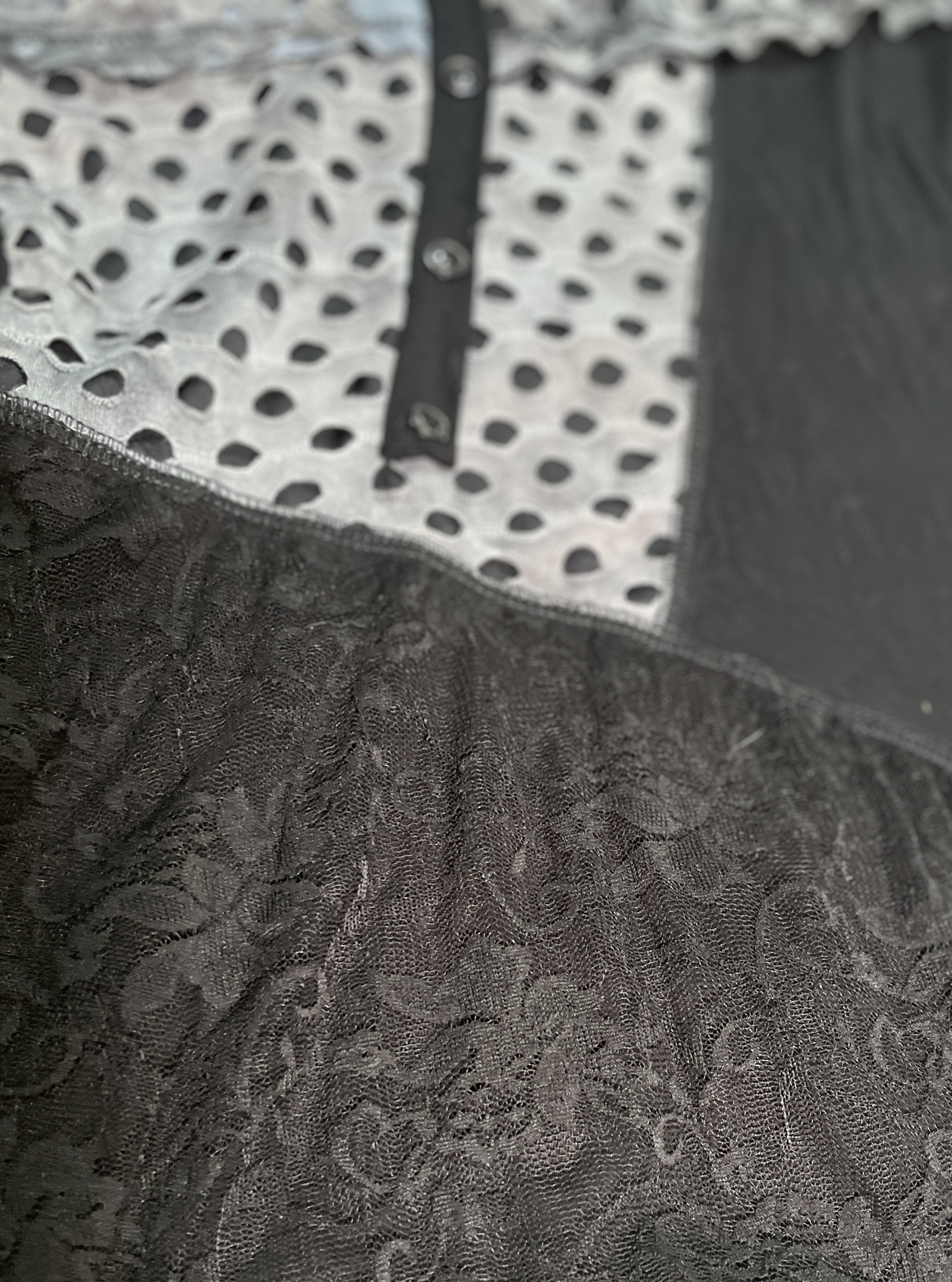 Vestido Patchwork Encaje Brillos BNY'S (S) NUEVO 3